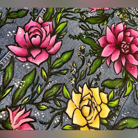 Hand painted Levi’s jacket! - Picture 2 of 4